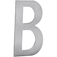 Beslagsboden B991 autoadhesivo de acero inoxidable cepillado buzón letra B- Color Plateado